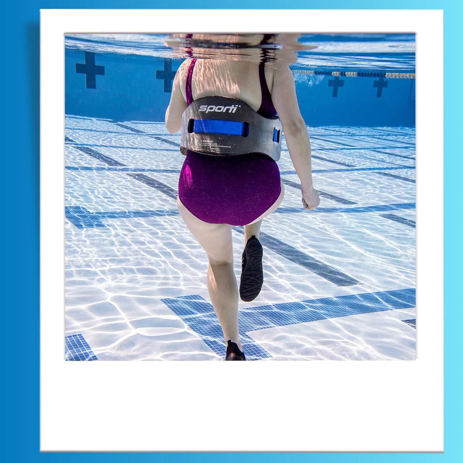 Sporti Swim Belts, Swim Float Jogbelt with Adjustable Belt for Water Fitness Exercises, Swimming Trainer Flotation Belt