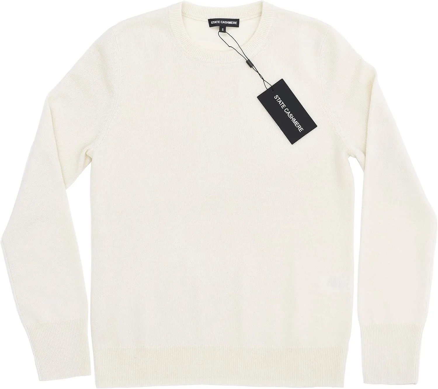 State Cashmere Women’s Essential Crewneck Sweater 100% Pure Cashmere Classic Long Sleeve Pullover