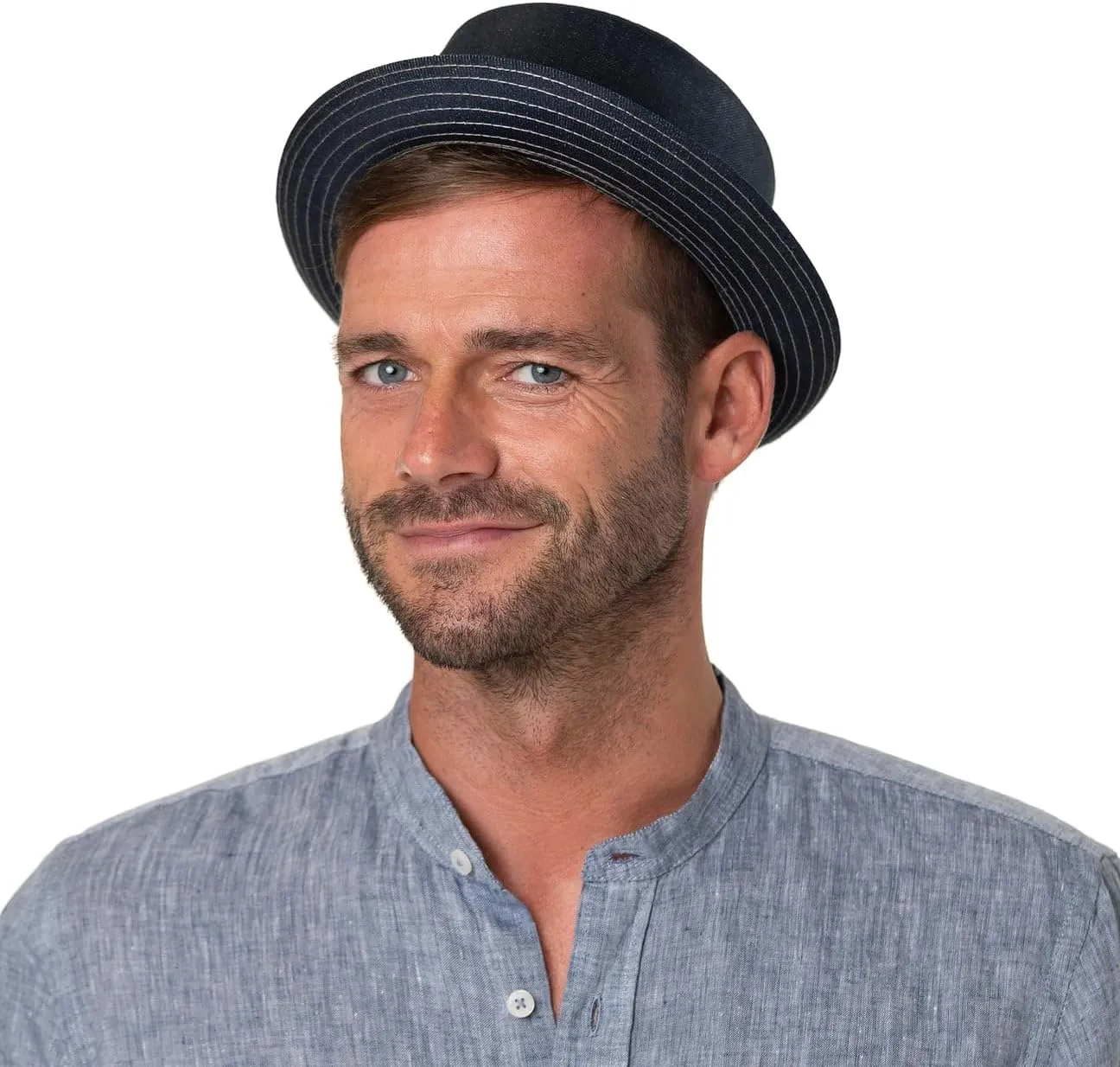 Stetson Classic Pork Pie Denim Hat Women/Men - Made in Italy