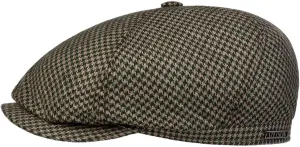 Stetson Silk Houndstooth Flat Cap Men - Made in The EU