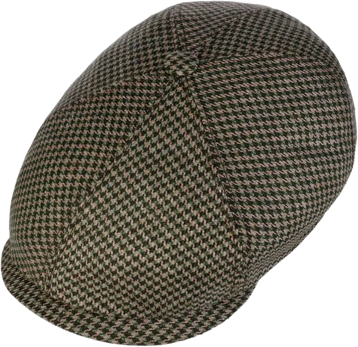 Stetson Silk Houndstooth Flat Cap Men - Made in The EU