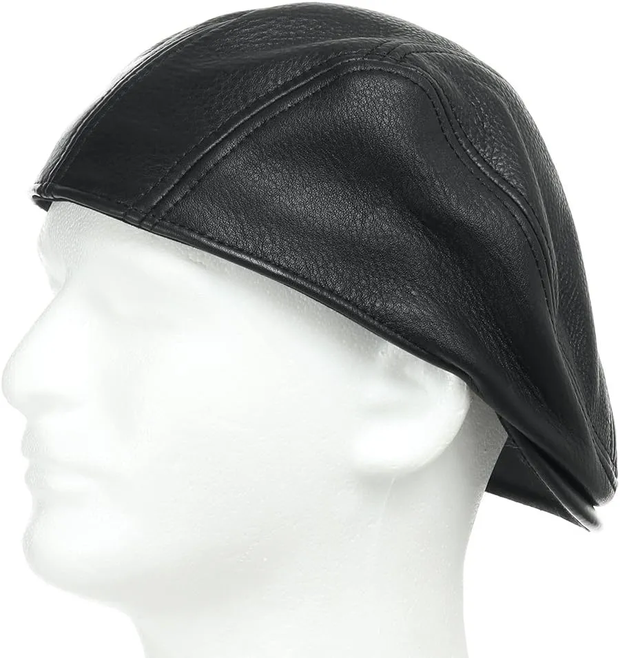 Stockton Driving Classic Leather Ivy Flat Caps Hat Newsboy