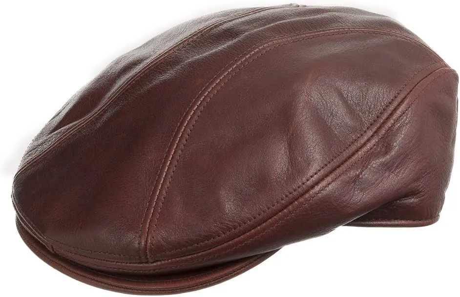 Stockton Driving Classic Leather Ivy Flat Caps Hat Newsboy