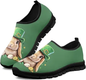 St.Patrick's Day Womens Loafer Flat Shoes Lightweight Classic Slip On Ladies Driving Sneakers - Green