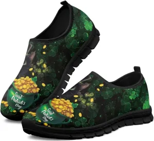 St.Patrick's Day Womens Loafer Flat Shoes Lightweight Classic Slip On Ladies Driving Sneakers - Green