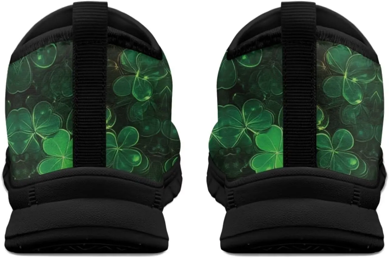 St.Patrick's Day Womens Loafer Flat Shoes Lightweight Classic Slip On Ladies Driving Sneakers - Green