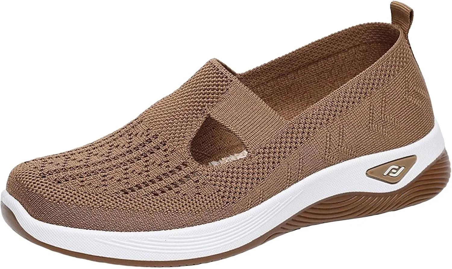 Summer Sandals for Women 2025 Dressy Orthopedic Walking Shoes Womens Woven Orthotic Breathable Walking Sneaker Non-Slip Arch Support Slip on Shoe