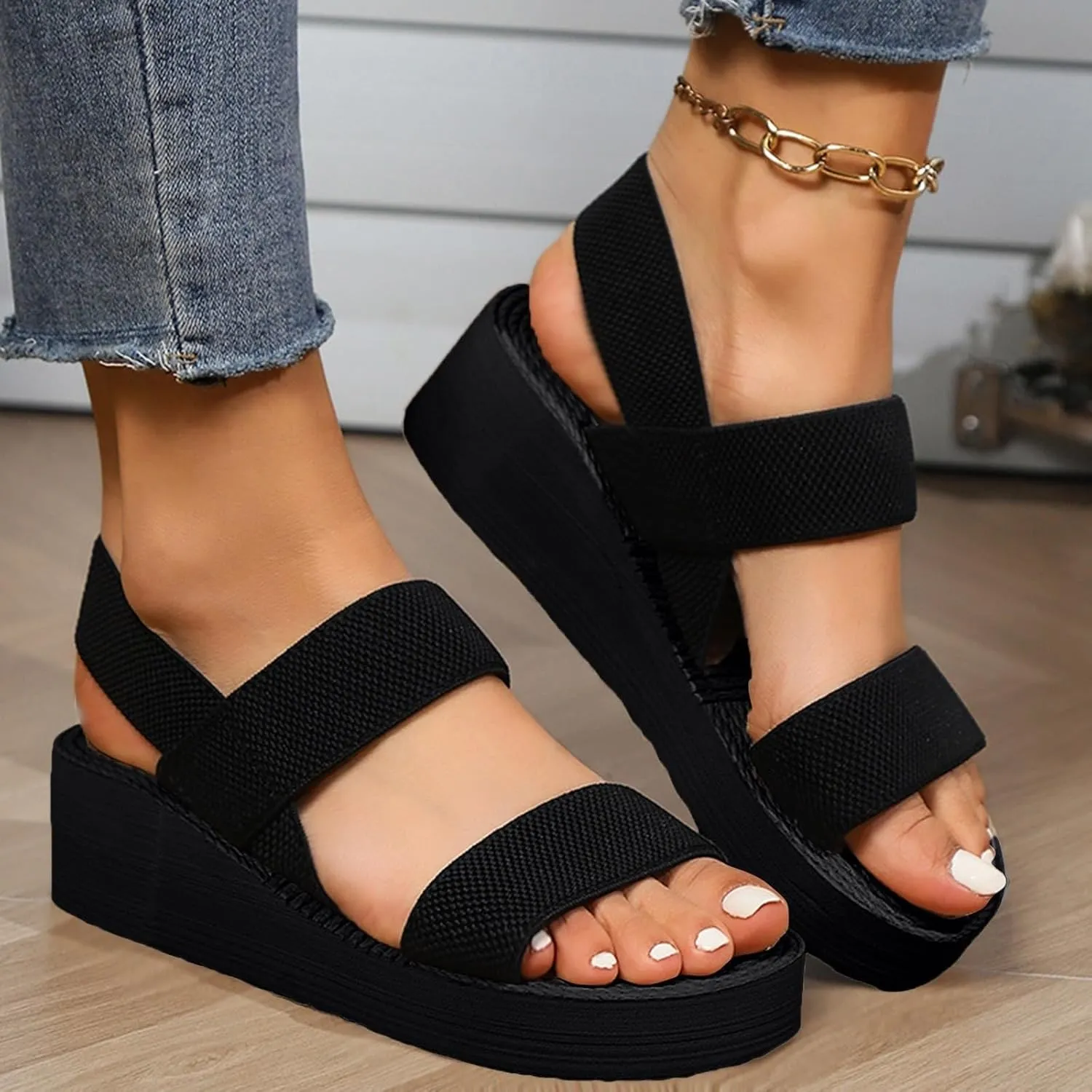 Summer Sandals for Womens 2025 Trendy Comfortable Walking Cute Sandals Casual Beach Vacation Shoes for Women