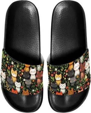 Summer Slide Slippers for Women, Comfortable Soft Sole Non-Slip Slippers Slide Sandal