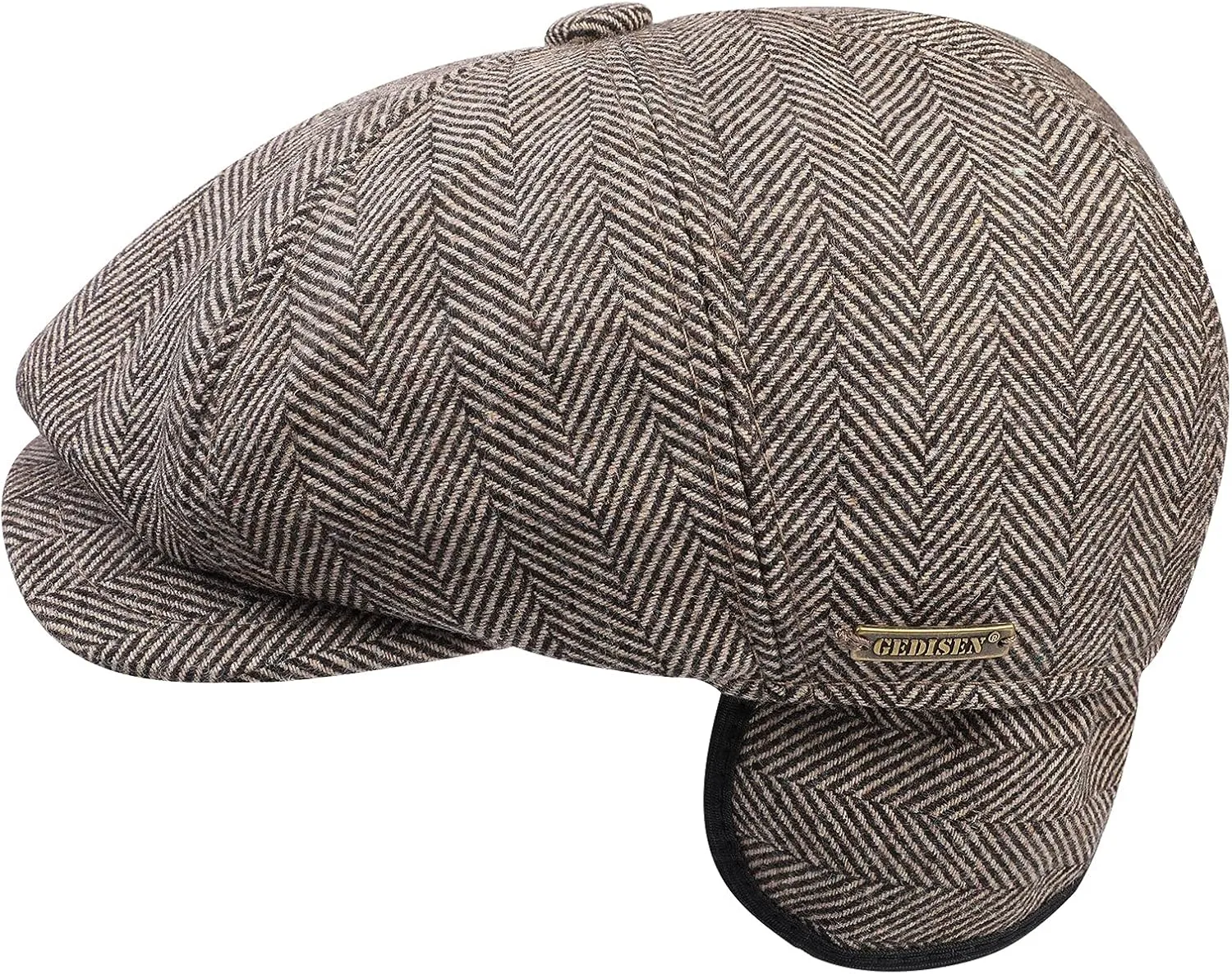 Sumolux Newsboy Cap for Men Wool Classic 8 Panel Vintage Gatsby Lvy Cabbie Hat Flat Beret Cap
