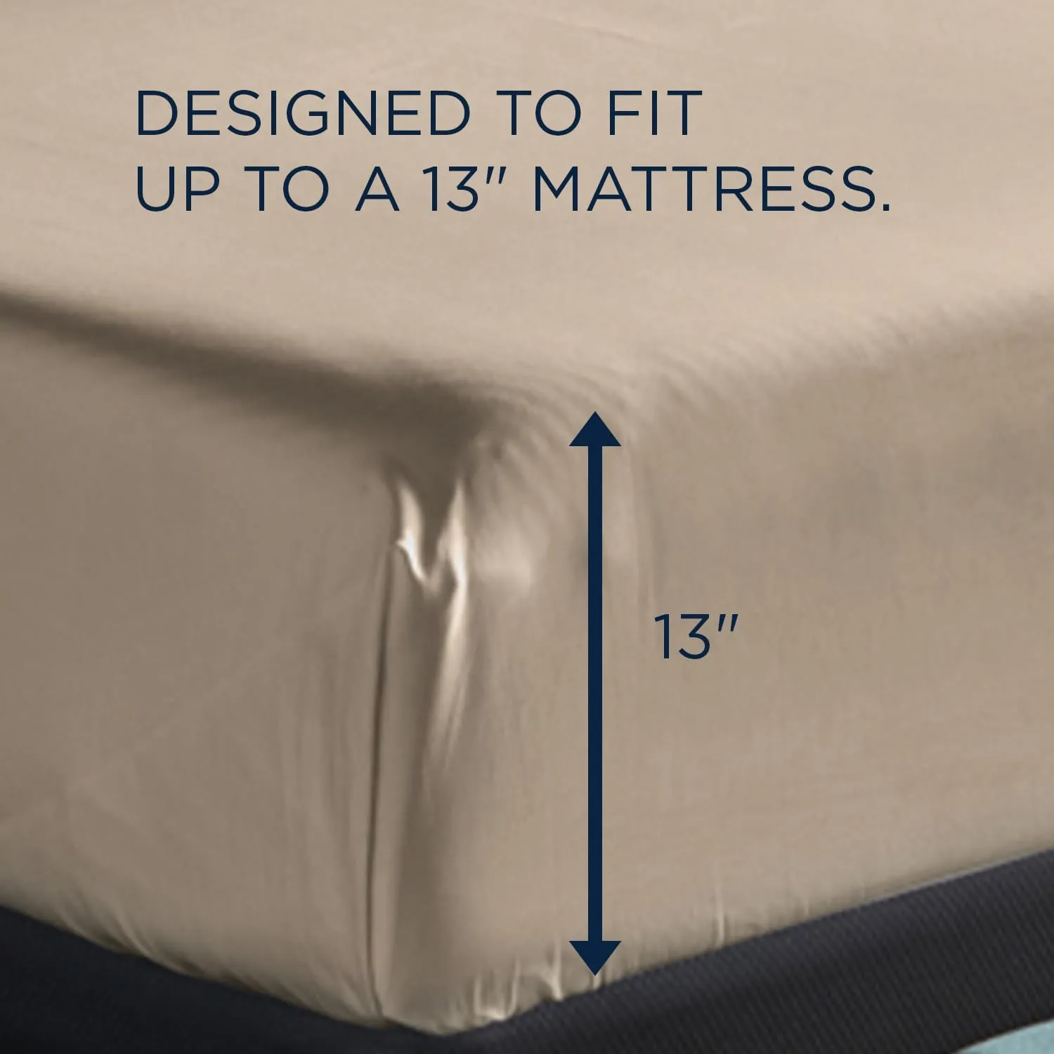 TEMPUR Classic Cotton Sheet Set Sandstone - King