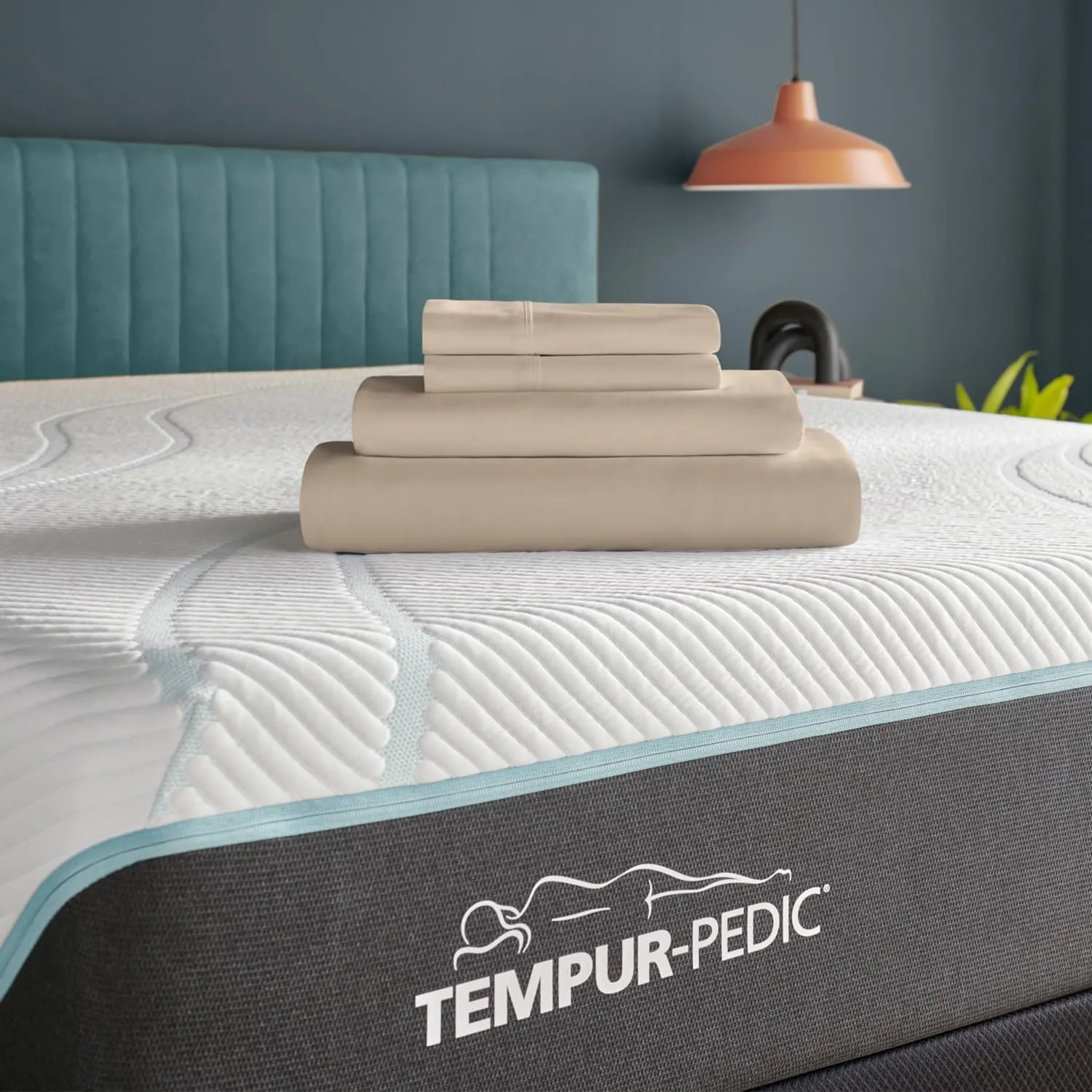 TEMPUR Classic Cotton Sheet Set Sandstone - Queen