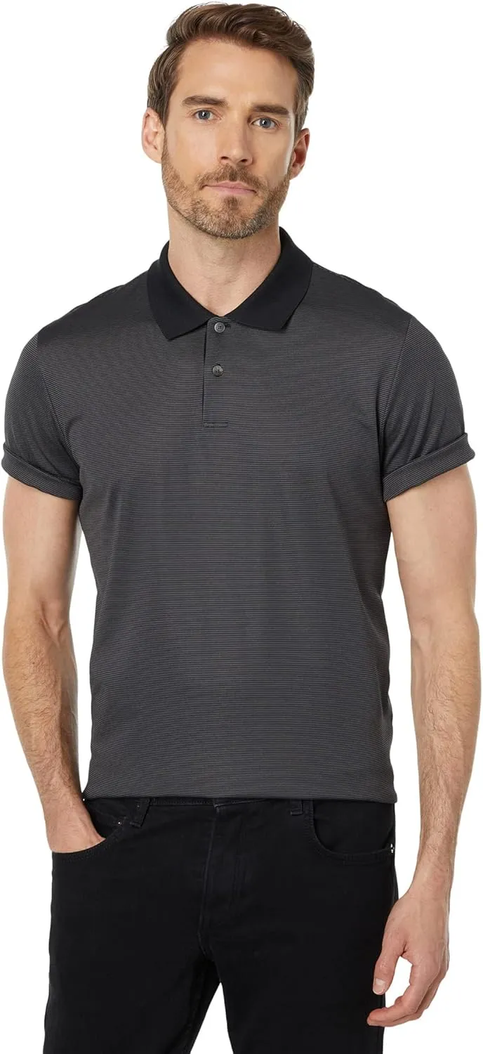 Theory Men's Standard Polo Current Stripe