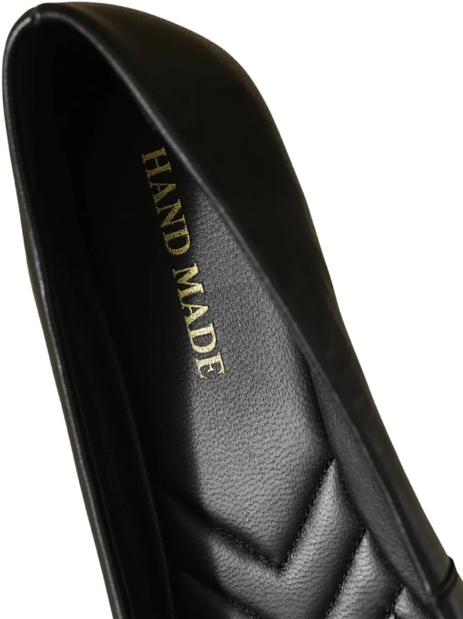 TinaCus Handmade Square Toe Genuine Leather Women's Slip On Comfortable Flat Shoes