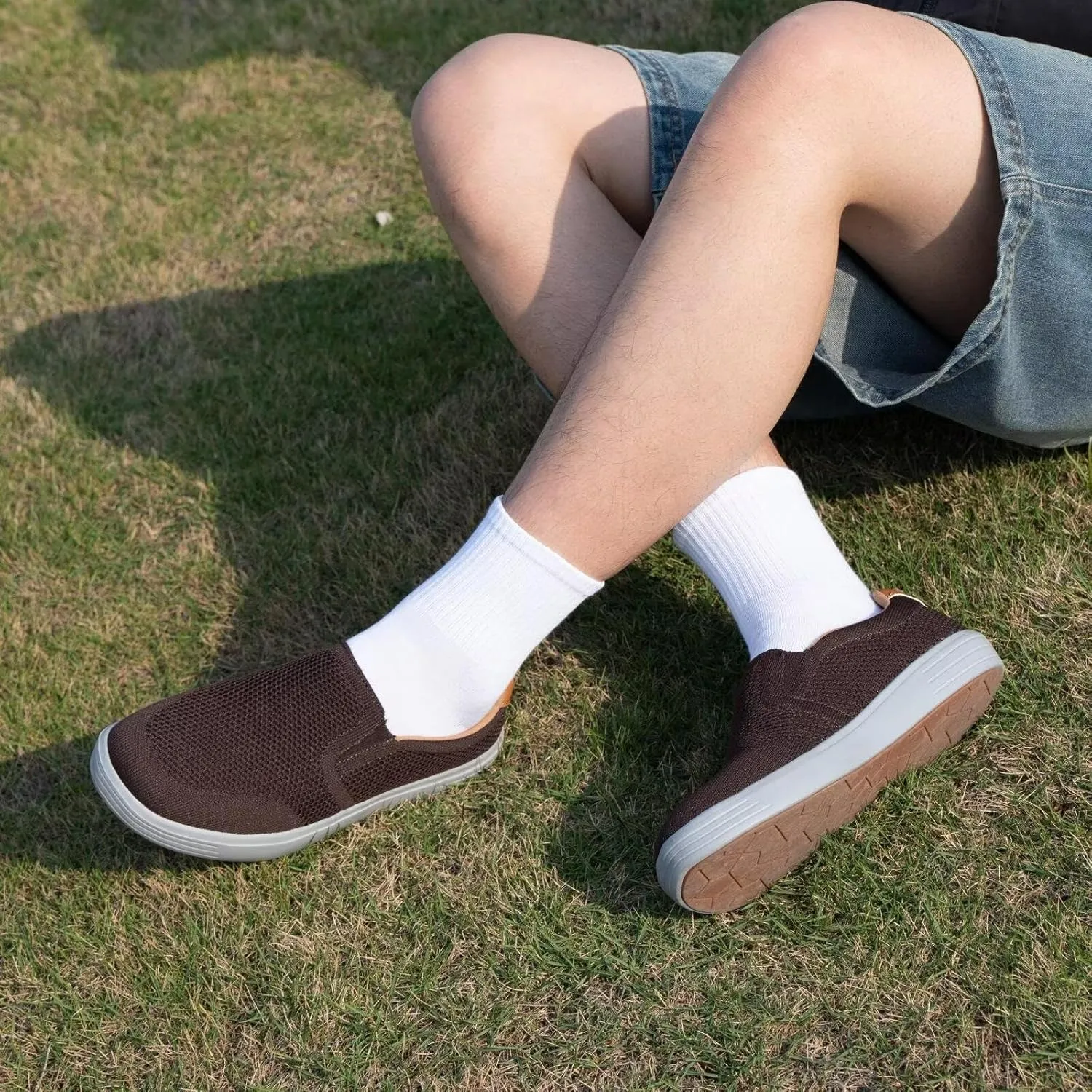 TIOSEBON Men's Mesh Slip on Walking Shoes-Comfortable Drving Loafer Fashion Sneaker