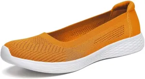 TIOSEBON Women's Comfortable Loafer Flat Foam Mesh Slip-On Walking Shoes