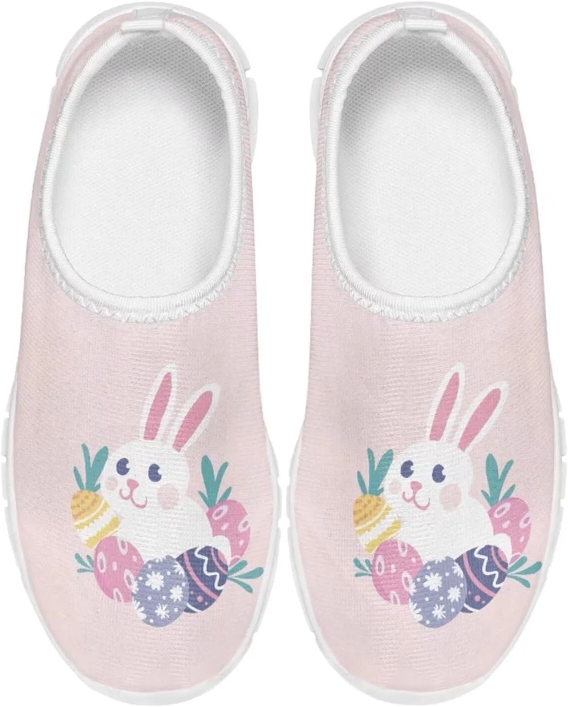 TODIYADDU Girls Easter Shoes Kids Lightweight Mesh Sneakers Casual Athletic Sneaker, White