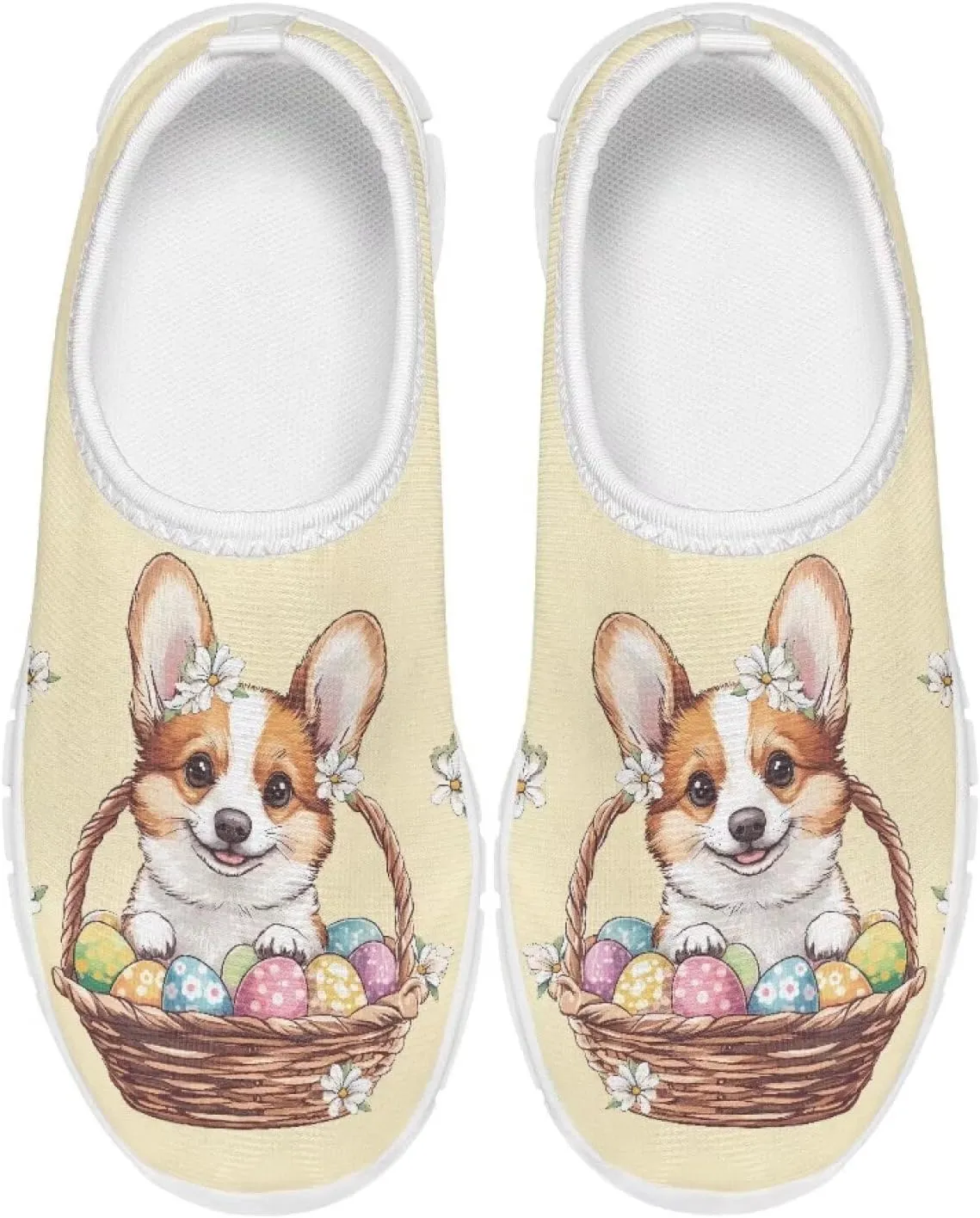 TODIYADDU Girls Easter Shoes Kids Lightweight Mesh Sneakers Casual Athletic Sneaker, White