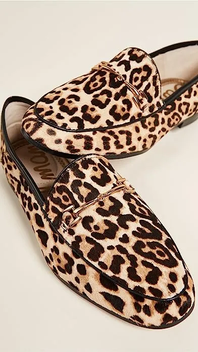 Toe On Almond Slip Edelman Powerful Loafers Loraine Sam Extensive catalog Classic San Slip-on Leopard
