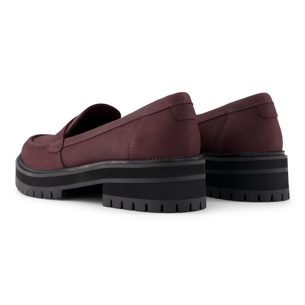 Toms Wmns Cara Blackberry Leather