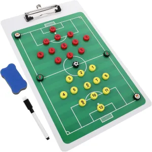 Toyvian 1 Football Soccer Board Clipboard for Portable Writing Board for Match Strategy Multi Use Soccer Supplies for Training and Communication Random Color