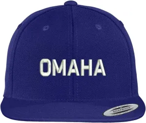 Trendy Apparel Shop Omaha Embroidered Flat Bill Baseball Cap