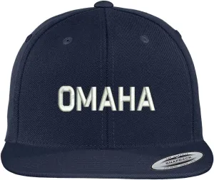 Trendy Apparel Shop Omaha Embroidered Flat Bill Baseball Cap
