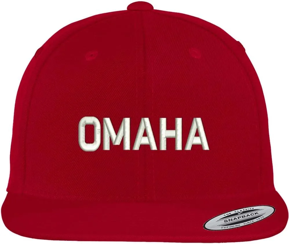 Trendy Apparel Shop Omaha Embroidered Flat Bill Baseball Cap