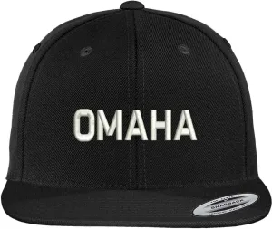 Trendy Apparel Shop Omaha Embroidered Flat Bill Baseball Cap