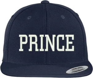 Trendy Apparel Shop Prince Embroidered Flat Bill Adjustable Snapback Cap