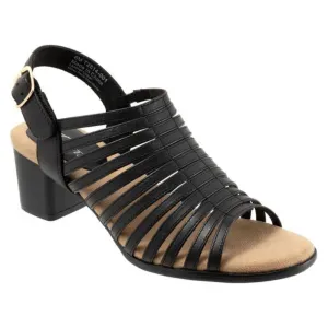 Trotters Midge Black Leather Sandal (Women's)
