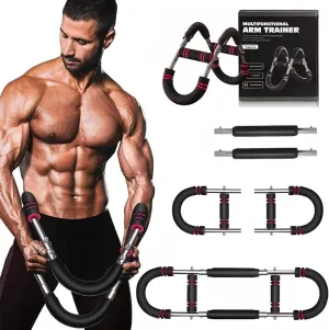 Twister Arm Trainer for Men - Adjustable Chest Workout Equipment for Home Gym, Muscle Builder & Strength Training for Arms, Chest, Shoulders (Red, 40-90lb)