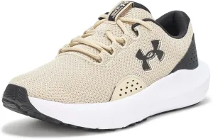 Under Armour Men's Charged Surge 4 Sneaker, Khaki Base/Black/Black, 11