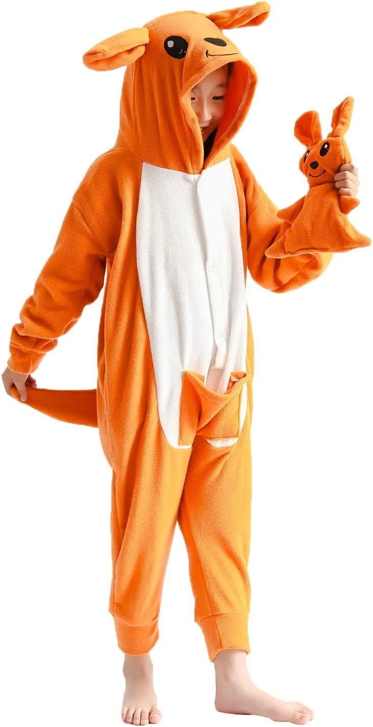Unisex Kids Animal Onesie for Girls Anime Cosplay Costume Pajamas Halloween Gifts