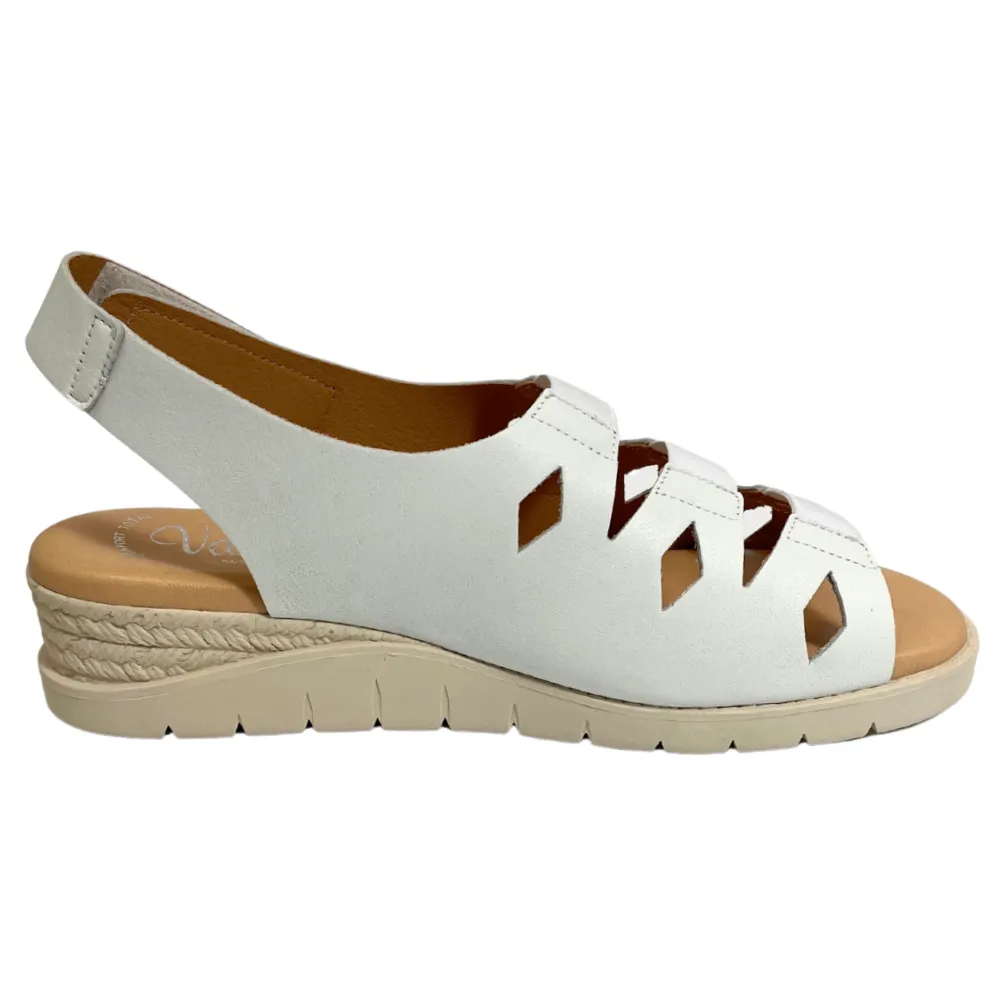 Valeria's Cecily Blanco Soft Leather Sandal (Women's)