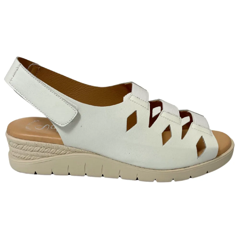 Valeria's Cecily Blanco Soft Leather Sandal (Women's)