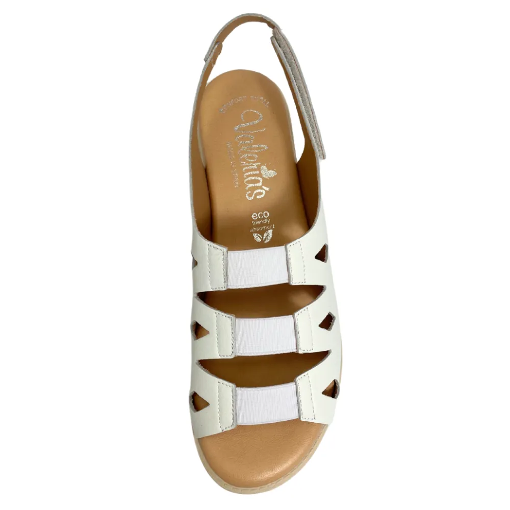 Valeria's Cecily Blanco Soft Leather Sandal (Women's)