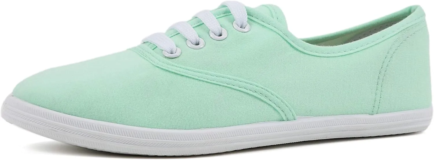 VenusCelia Women's Rainbow Lace Up Sneaker Shoes