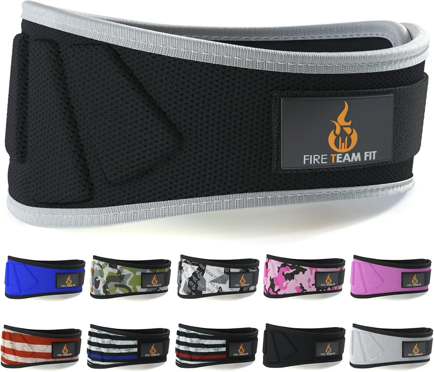 Weight Lifting Belt for Men and Women, 6 Inch, Bodybuilding & Fitness Back Support for Cross Training Workout, Squats, Lunges