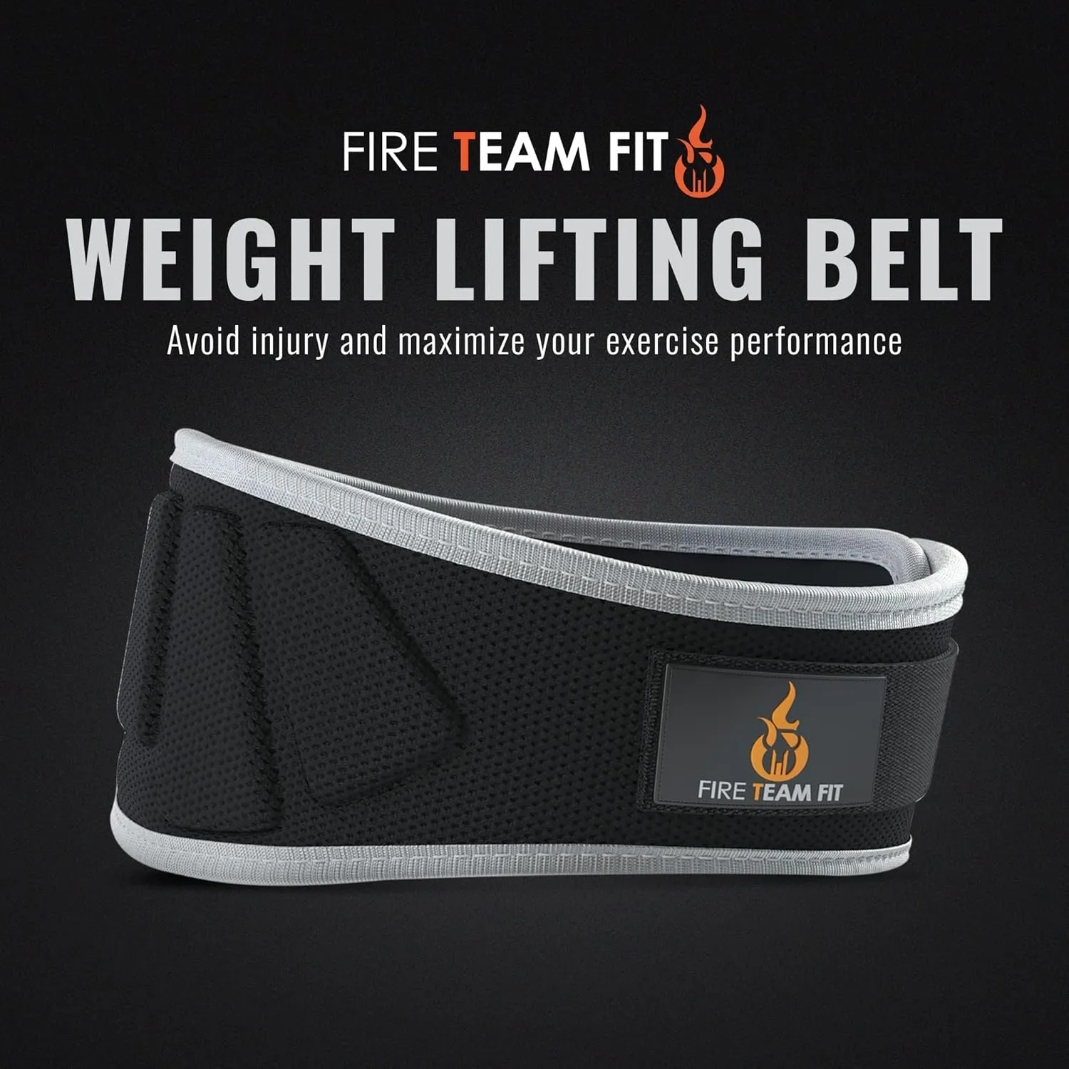 Weight Lifting Belt for Men and Women, 6 Inch, Bodybuilding & Fitness Back Support for Cross Training Workout, Squats, Lunges
