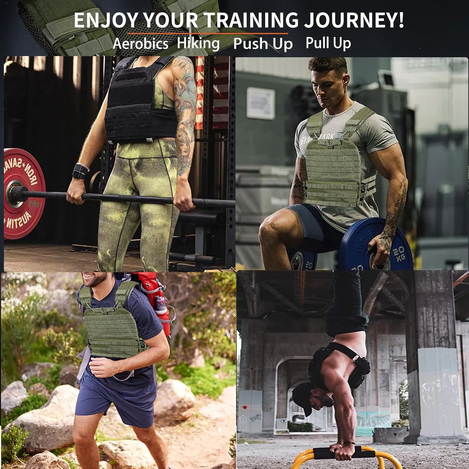 Weight Vest Plates - 8.75lb/5.75lb Pairs-Curved and Flat Weighted Vest Plates-for Strength Training, Heavy Workout, Fitness
