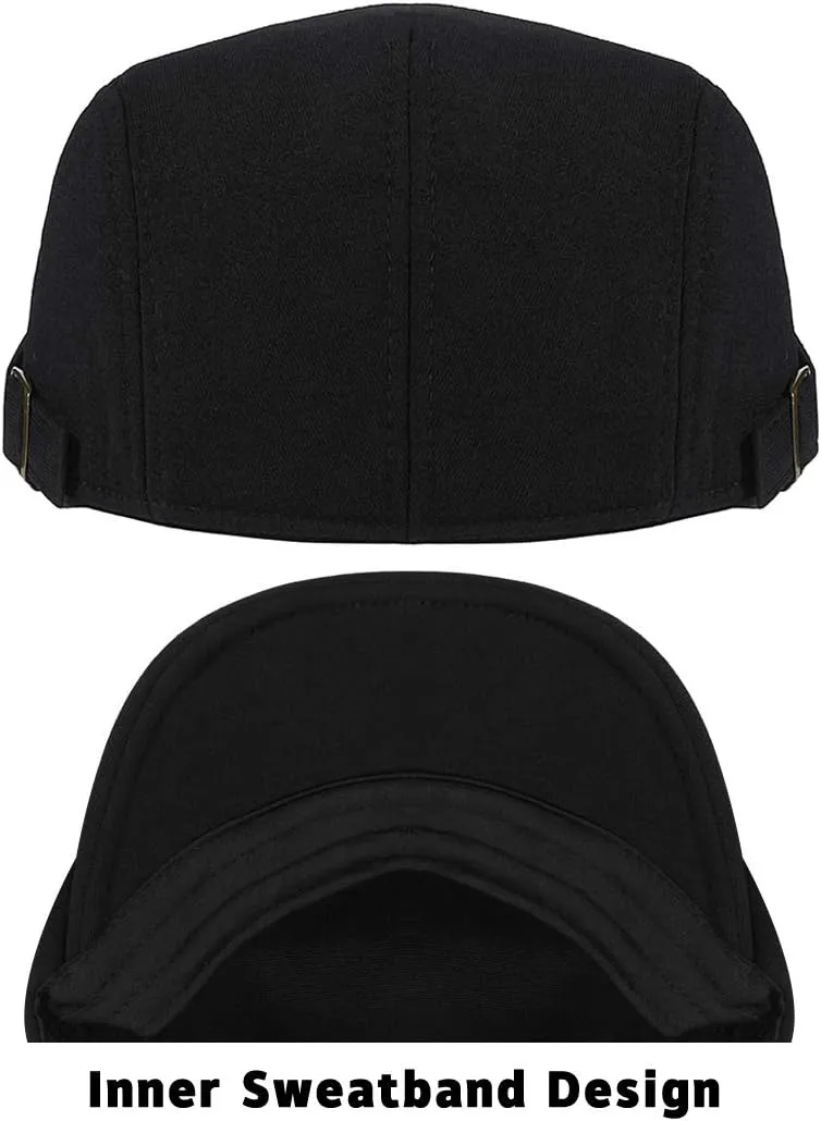 WETOO Men's Flat Cap Gatsby Newsboy Lvy Irish Hats Driving Cabbie Hunting Cap