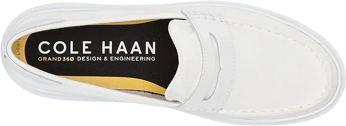 White Cole Bargain Haan Loafers Slip Rally Protected Round Classic On Grandpro Optic Canvas Toe
