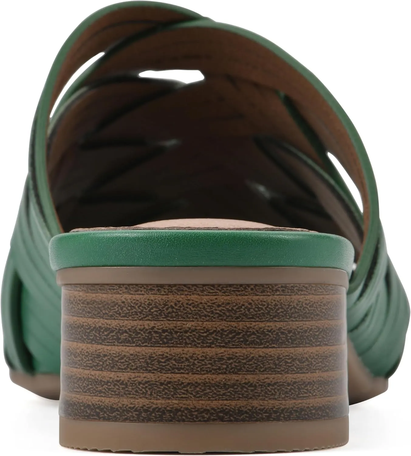 WHITE MOUNTAIN Women's Alluvia Low Block Heel Woven Sandal