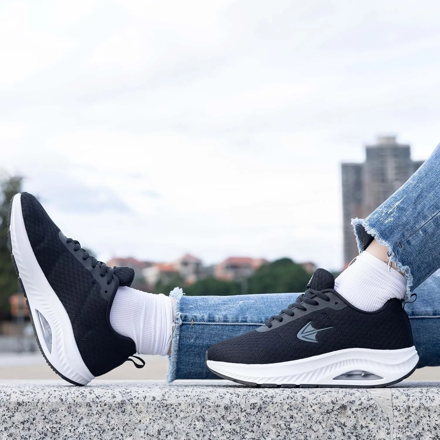 Wide Toe Box Shoes Women Walking Shoes with Arch Support Comfortable Wide Width Air Tennis Sneakers for Plantar Fasciitis Relief US 6-11