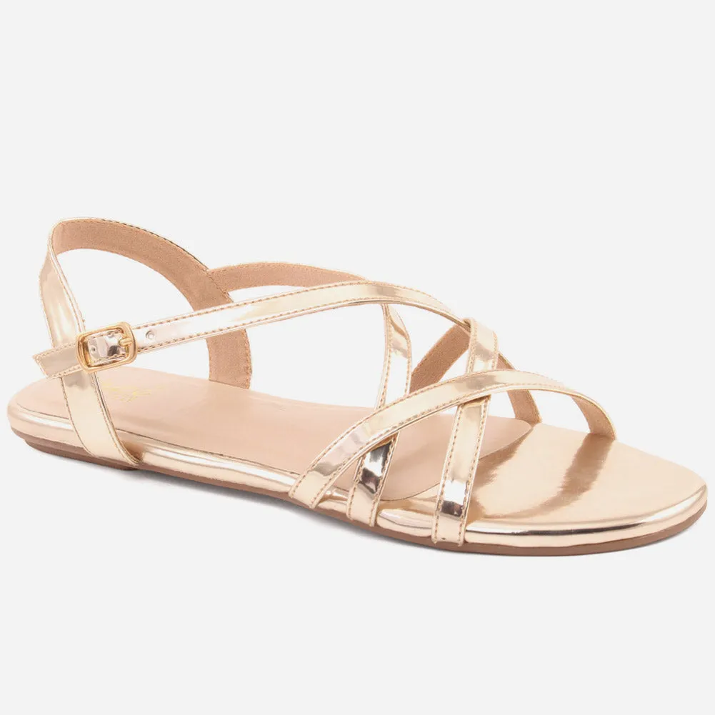 Women "SYLIVA" Cross Strap Comfortable Sandals
