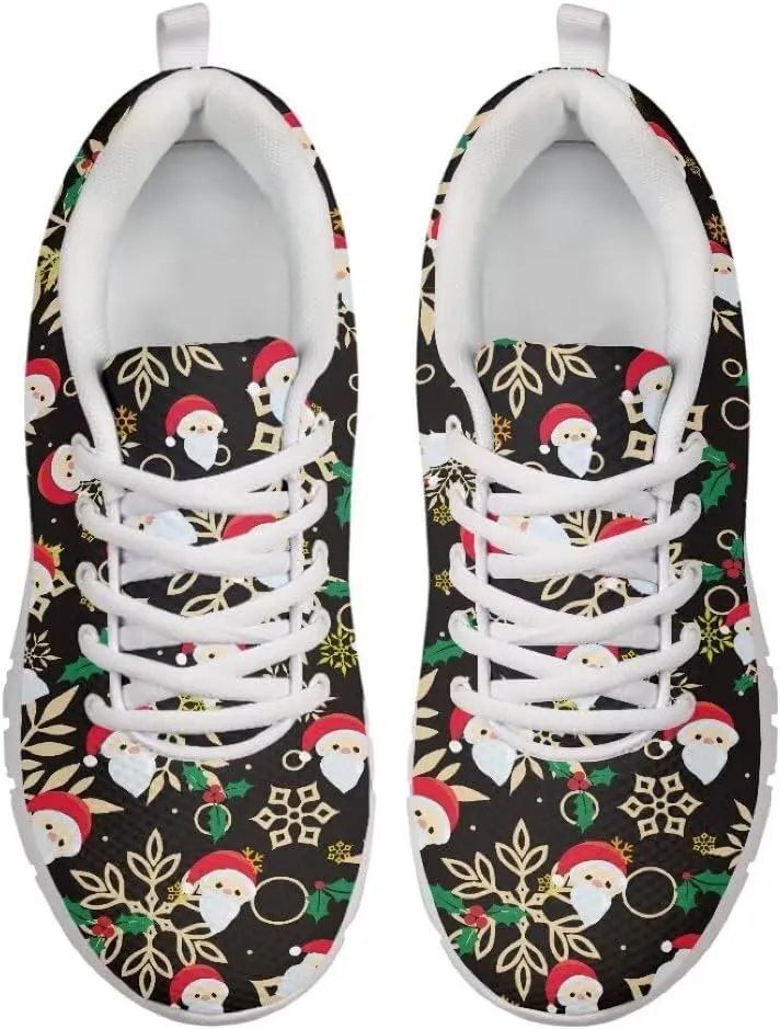 Women Shoes Lightweight Breathable Running Shoes Lace Up Walking Tennis Sneakers White Sole