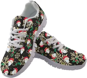 Women Shoes Lightweight Breathable Running Shoes Lace Up Walking Tennis Sneakers White Sole