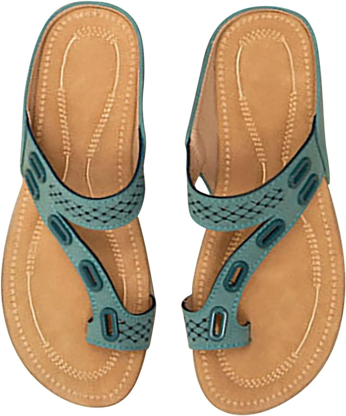 Women Summer Comfortable Sandals Arch Support Wedge Sandals Flip Flops Casual Walking Beach Orthopedic Outdoor Sport Thick Cushion Adjustable Strap