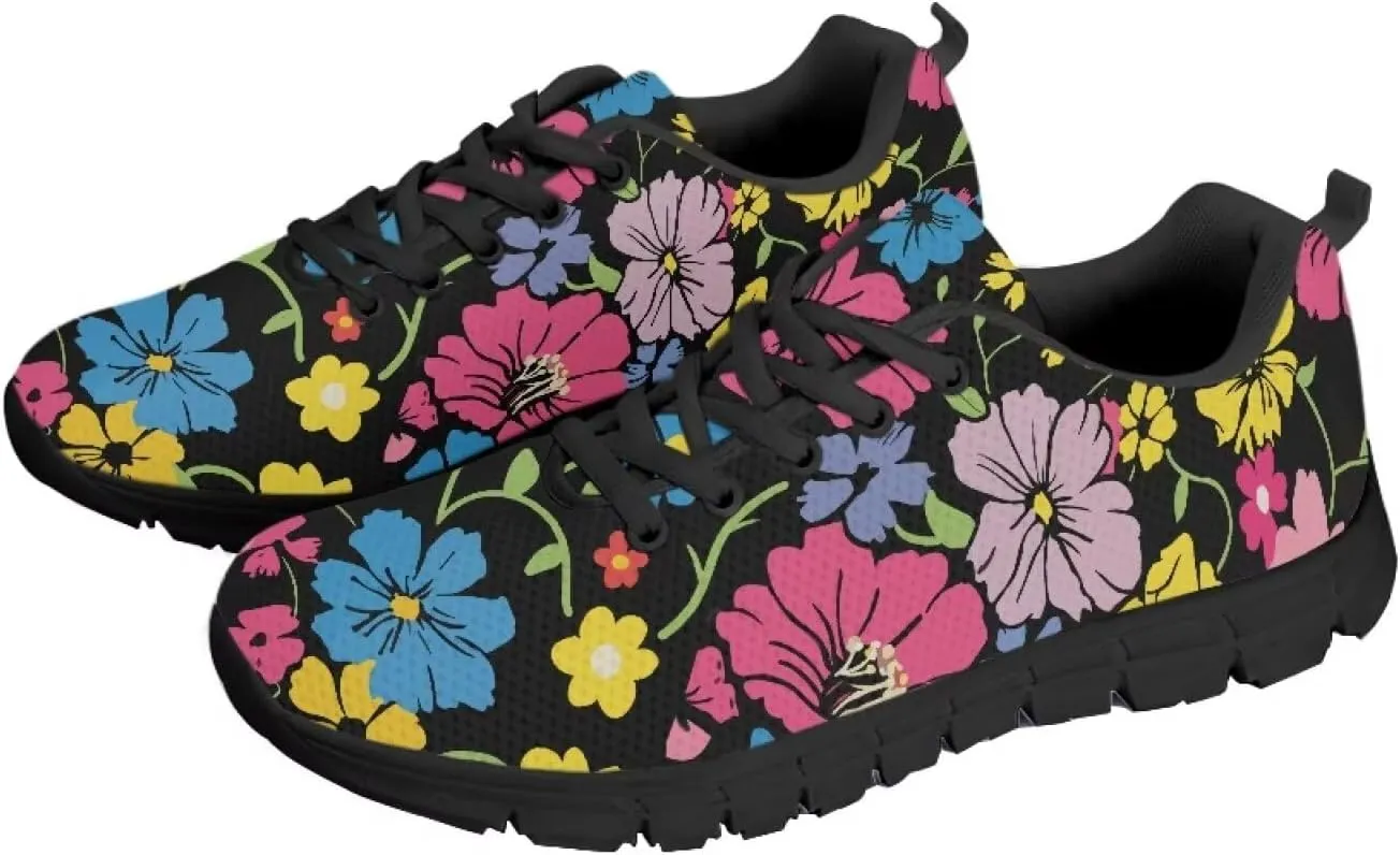 Women Trainers Sports Running Shoes Causal Travel Walking Flat Shoe Lace-up Breathable for Lady Teenager Girls